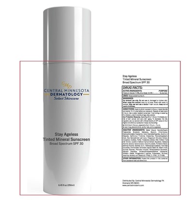 Stay Ageless Tinted Mineral Sunscreen Broad Spectrum Spf30 (Sknvp Sp06.250u 200748 Stay Ageless White Bottle)